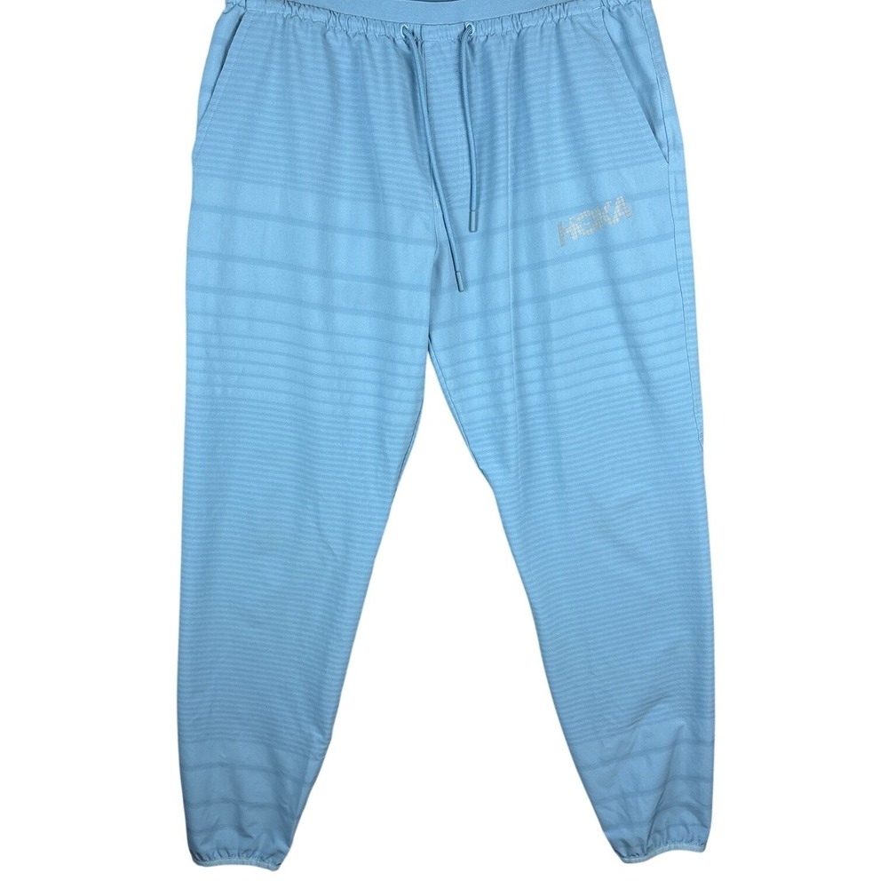 Hoka Mission Jogger Size Large Light Blue Running Stretch Pants